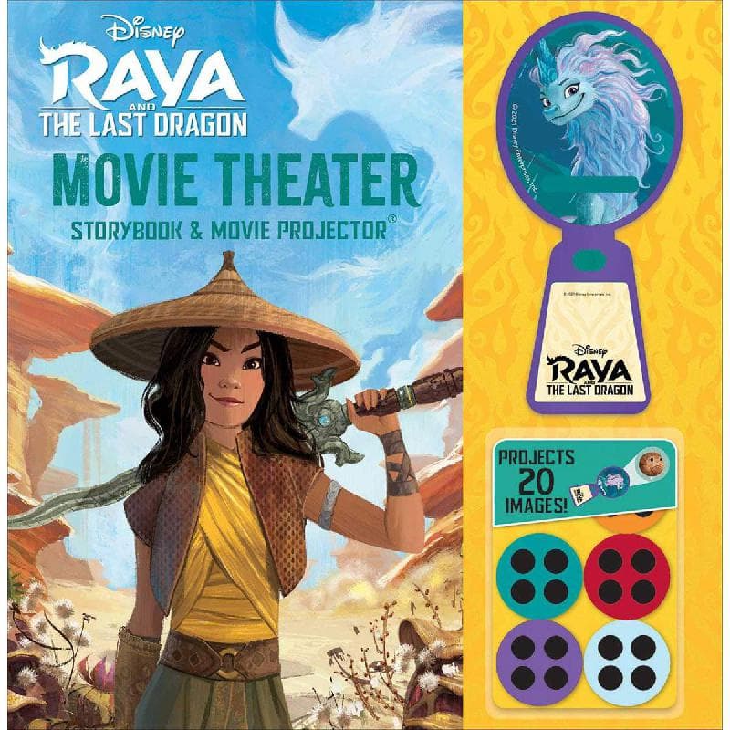 Disney Raya and The Last Dragon: Movie Theater, Storybook & Movie Projector