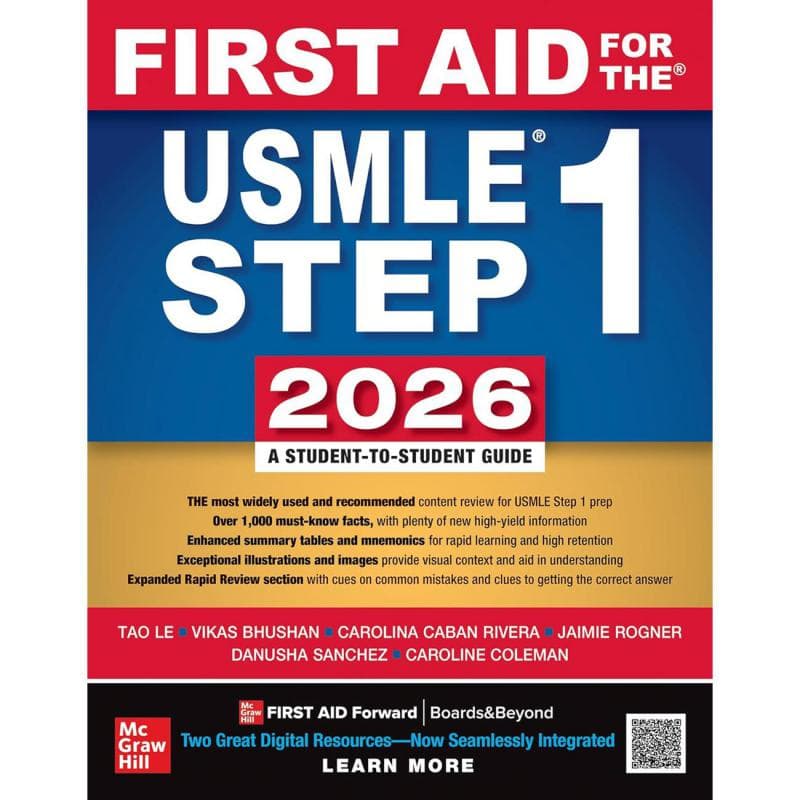First Aid for The Usmle Step 1 2026, 36th International Edition - A Student-to-Student Guide