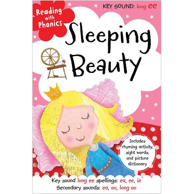 Reading with Phonics: Sleeping Beauty - Includes Rhyming Activity, Sight Words, and Picture Dictionary