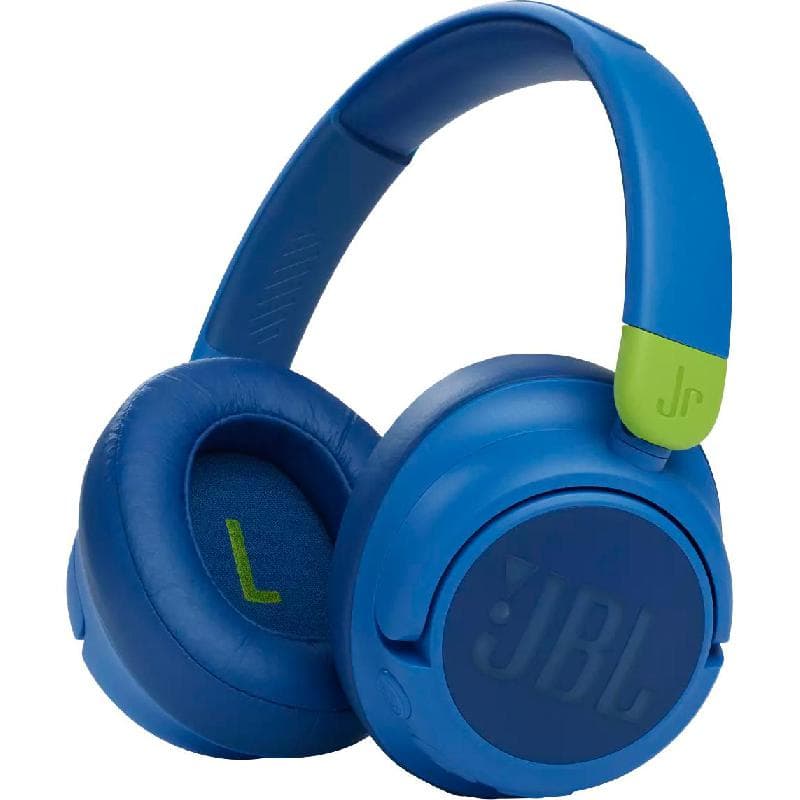 JBL Jr 460NC Kids On-Ear Headphones
Active Noise Cancelling, Bluetooth/Wired (Optional), USB (Charging), Built-in Microphone, Blue