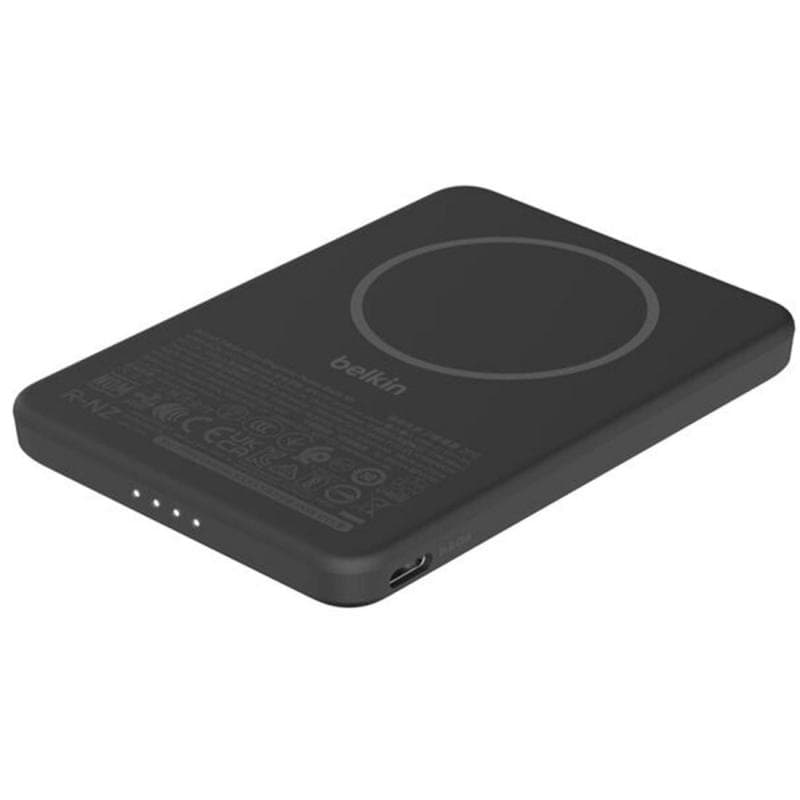 بيلكن بوست تشارج باوربانك مغناطيسي نحيف 5K شحن سريع للبطارية أحادي USB-C 5000 ميلي أمبير اسود