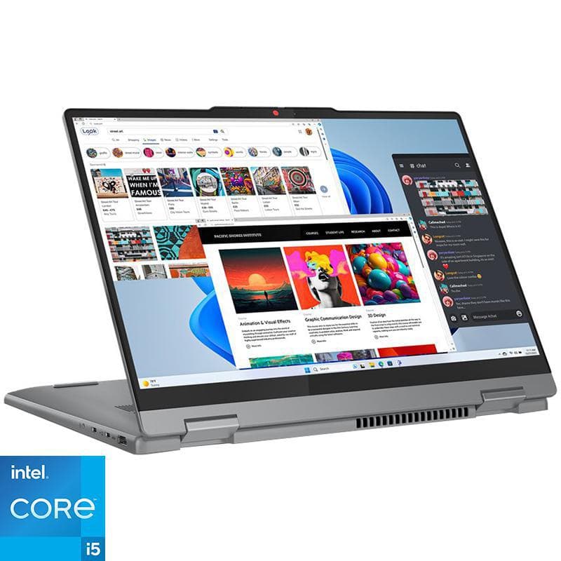 Lenovo IdeaPad Flex 5 2-in-1 Laptop - Convertible
14", Intel Core i5, 8 GB RAM, 512 GB PCIe NVMe M.2 SSD, Windows 11 Home, Foldable