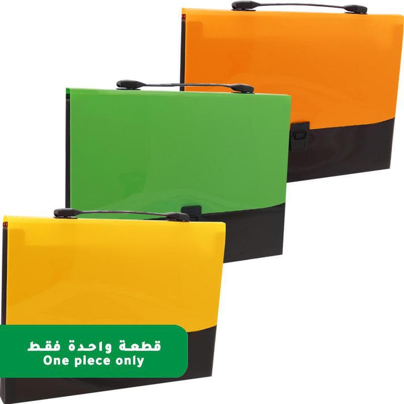 Hard Case, with Handle, A4, Single Pocket, Assorted Color, Color and Design May Vary