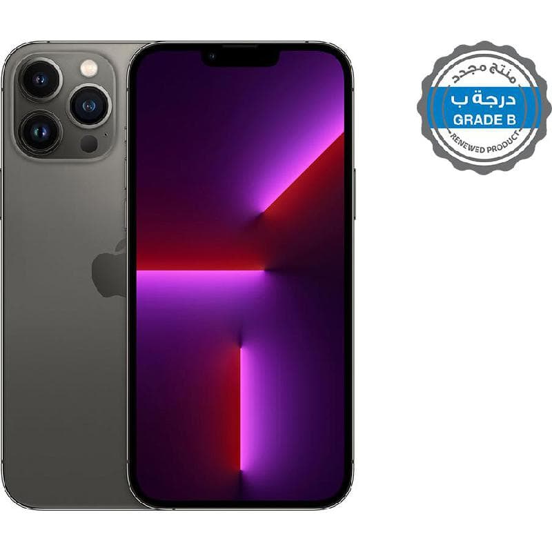 Renewed Grade B Apple iPhone 13 Pro Max, 128 GB, Graphite, 5G