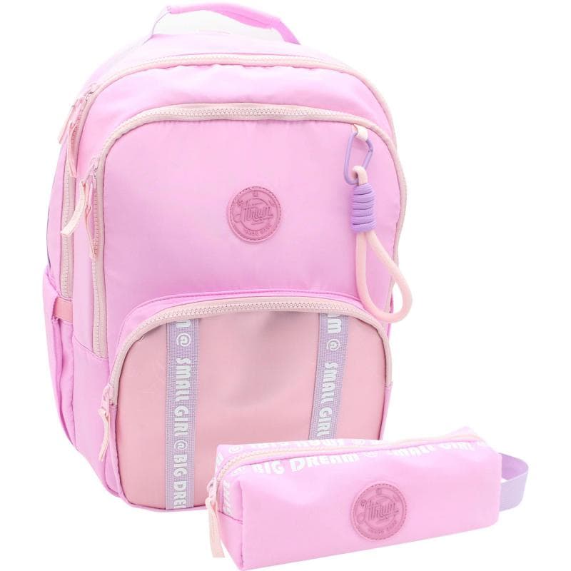 Atrium Big Zipper Backpack with Accessory, for 15.6"/16" (Device), Pink