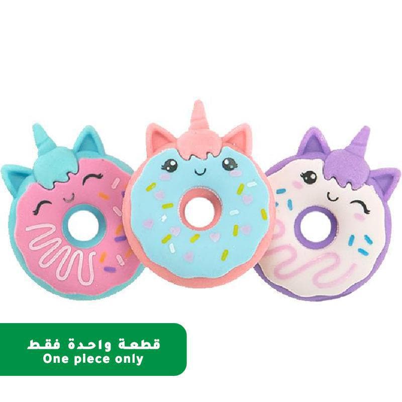 OOLY Magic Bakery Rubber Eraser, Unicorn Donut, Vanilla Scented Puzzle, Color and Design May Vary
