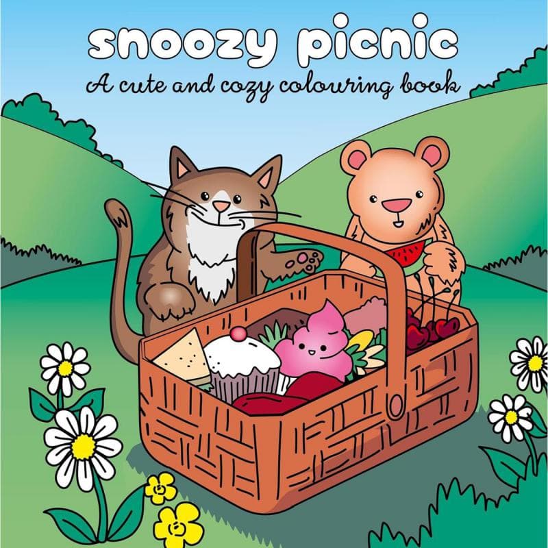 Snoozy Picnic (A Cute and Cozy Colouring Book)