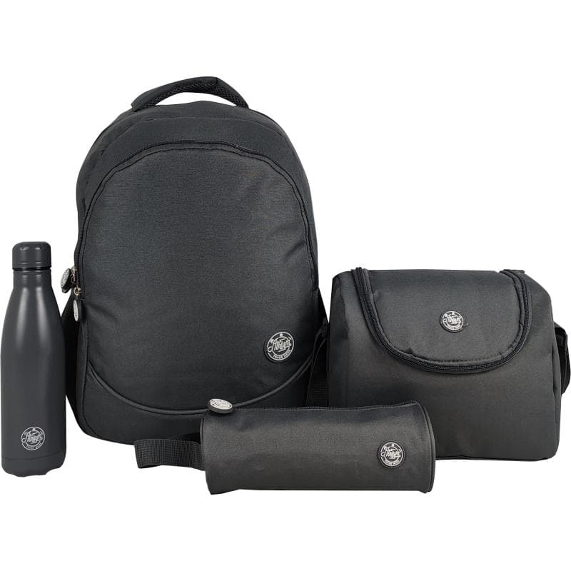 Atrium Solid 4-in-1 Backpack with Accessory, Grey