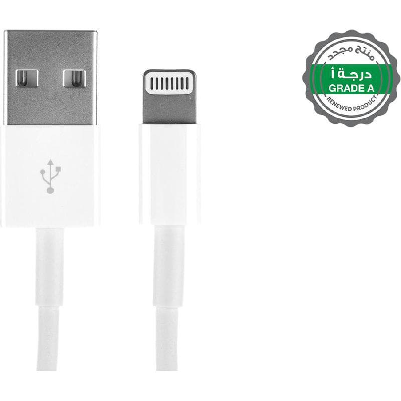 Renewed Grade A Apple Lightning to USB 2.0, Sync & Charge Cable, .50 m ( 1.64 ft ), White
