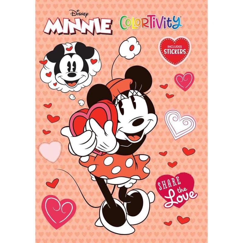 Disney Minnie: Share The Love (Colortivity) - Includes Stickers