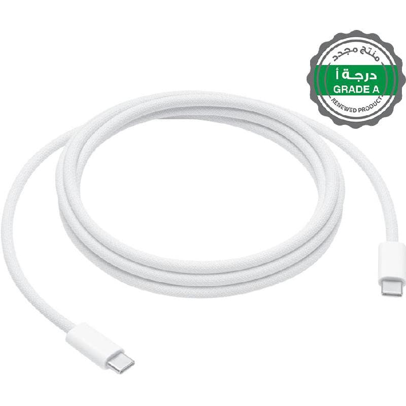 Renewed Grade A Apple 240W USB-C to USB-C, Sync & Charge Cable, 2.00 m ( 6.56 ft ), White