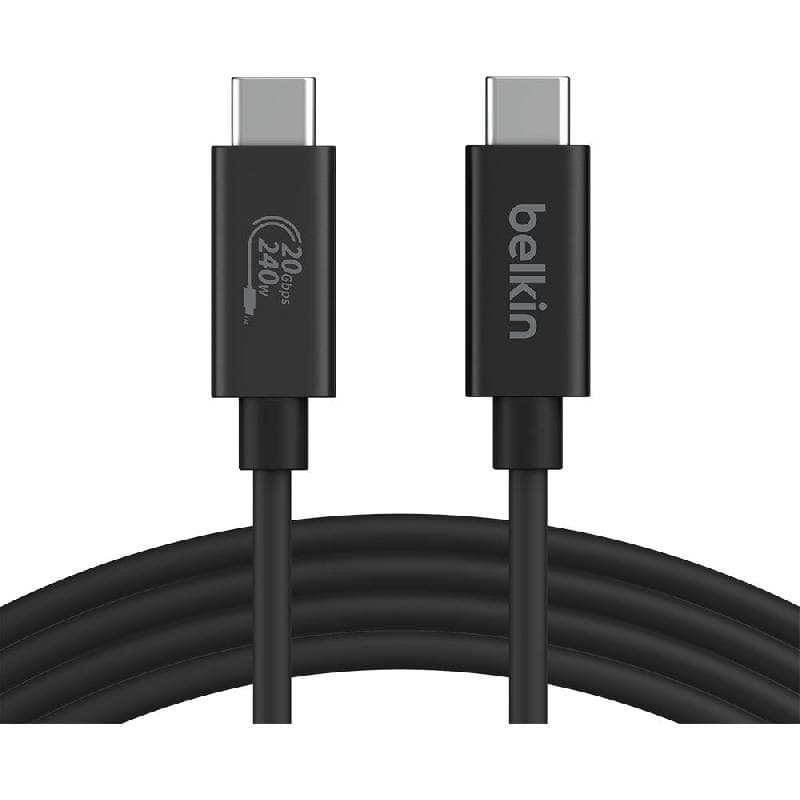 بيلكن كونكت كابل USB4جيجابت في الثانية 20 240 واط + سرعة ، بقدرة أسلاك آيه في 2.00 م
