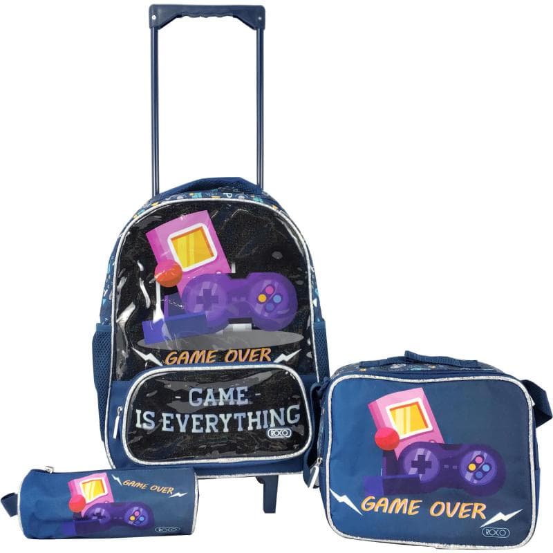 Roco Game Over Trolley Bag with Accessory, Blue