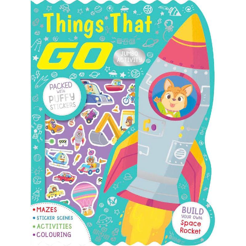 Things That Go Jumbo Activity - Packed with Puffy Stickers