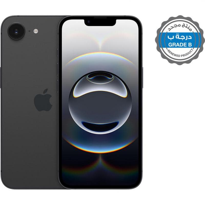 Renewed Grade B Apple iPhone 16e, 128 GB, Black, 5G