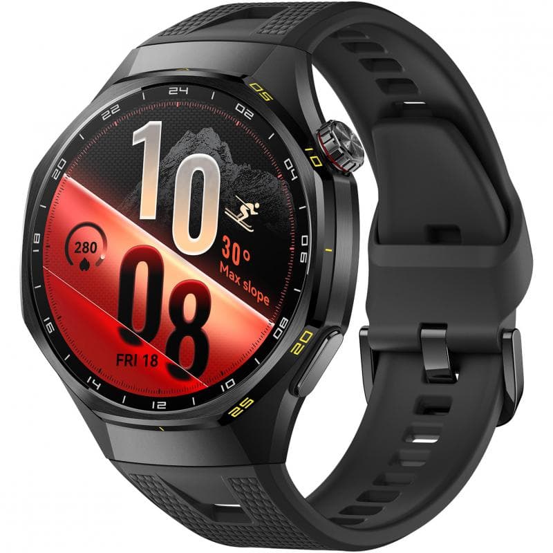 HUAWEI Watch GT 7 Pro 46 Smartwatch, GPS, 1.47", Black Titanium Alloy, Black Fluoroelastomer Strap, One Size