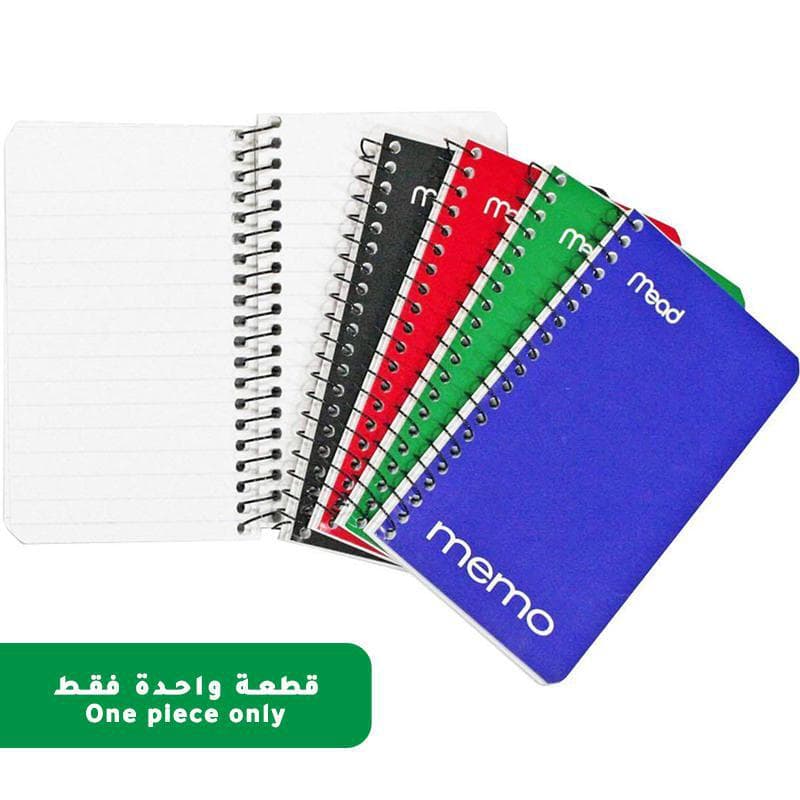 ميد دفتر ملاحظات بوصة 3 × 5 (120 صفحة (60 ورقة مسطر متنوع قد يختلف اللون والتصميم