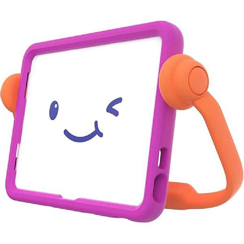 سبيك اي رن- كيس حافظة كمبيوتر لوحي بغطاء خلفي للا طفال الجيل العاشر 10.9 متوافق مع آيباد فلوكس برتقالي/فيب بنفسجي