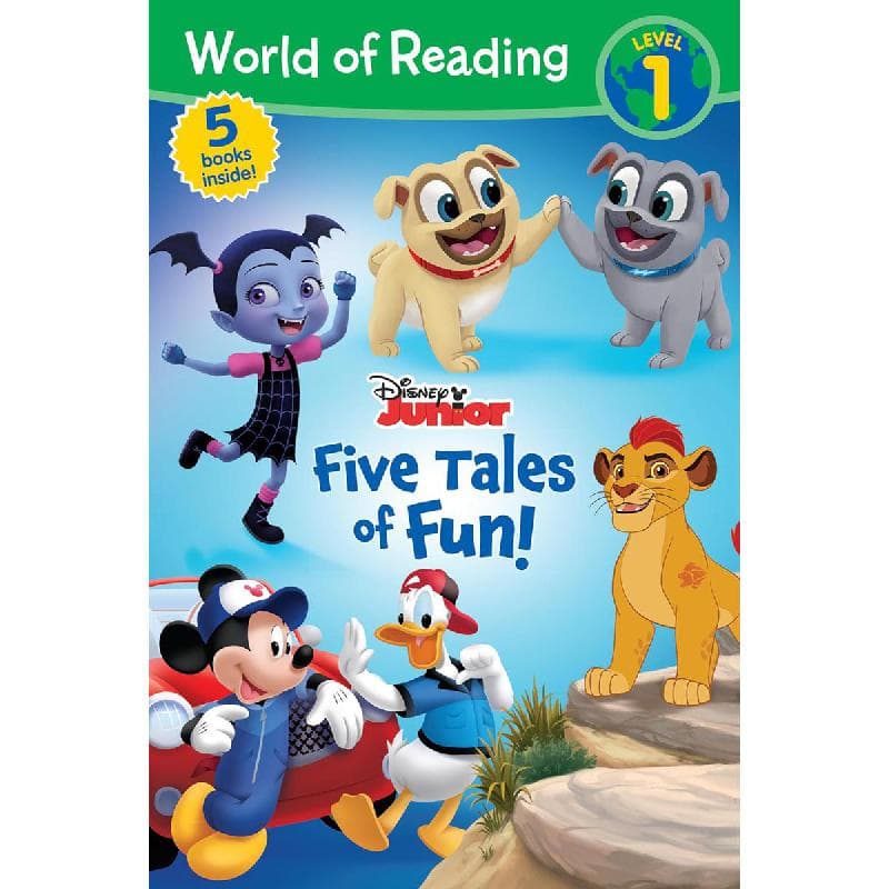 Disney Junior: Five Tales of Fun, Level 1 (World of Reading)