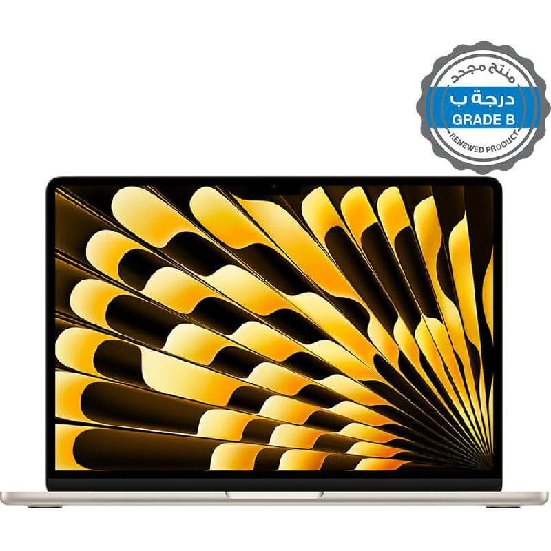 Renewed Grade B Apple MacBook Air Laptop, 13.6", M3, 8 GB RAM, 256 GB SSD, macOS Sonoma, 8 Core GPU