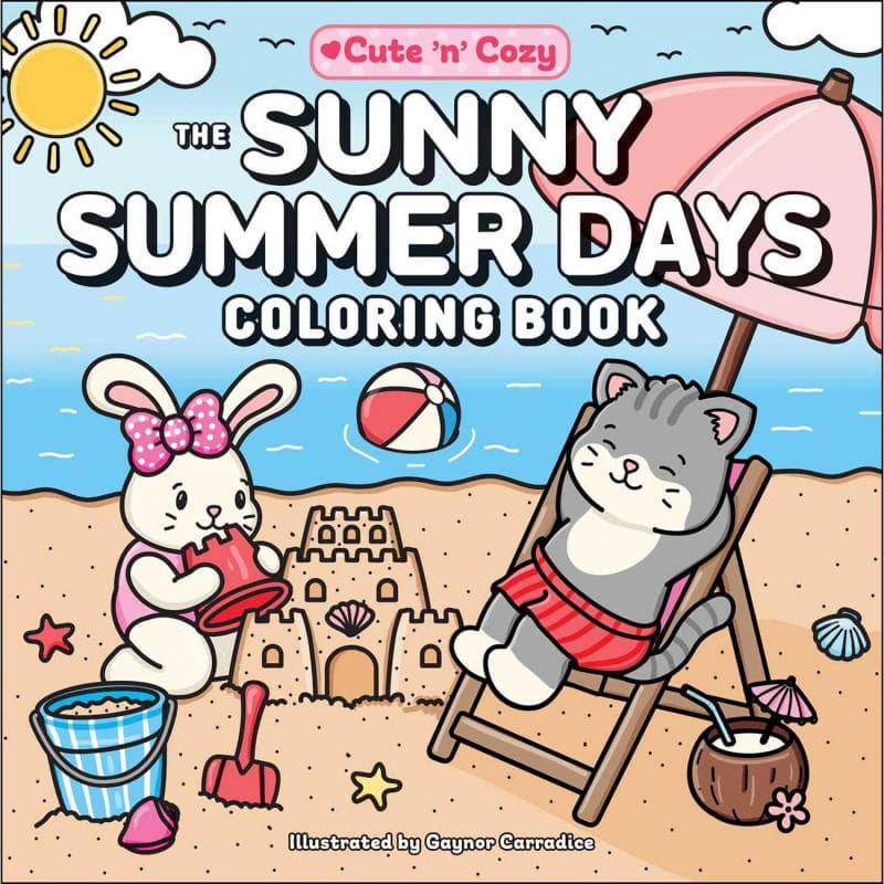The Sunny Summer Days Coloring Book (Cute 'n' Cozy)