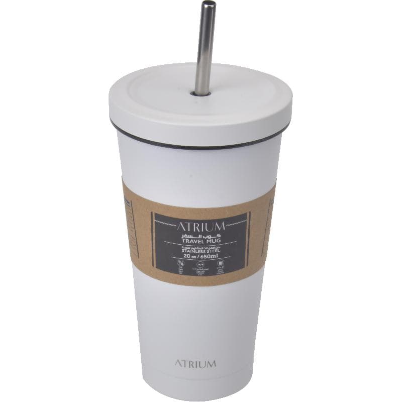 Atrium Tumbler, Stainless Steel 304 Vacuum Tumbler, Hot/Cold, 650.00 ml ( 1.14 pt ), White