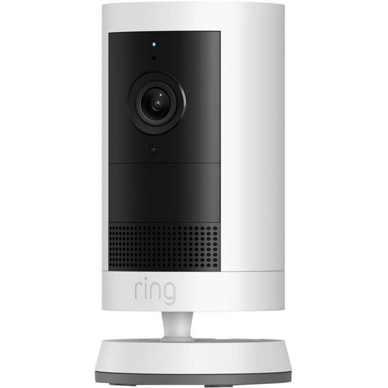 رينج كاميرا خارجية بلس * فيديو بدقة 2K مع تقنية Ring Vision، فيديو عالي الدقة 1080p، كشف حركة متقدم خارجي واي فاي/بلوتوث ابيض