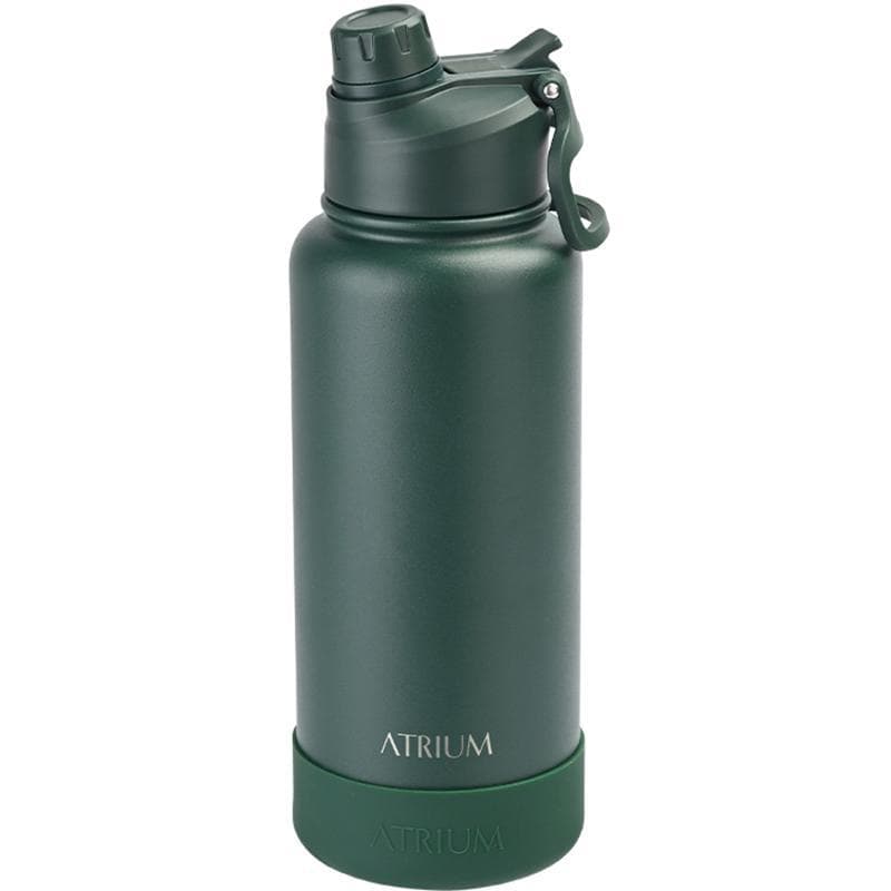 اتريوم قارورة ماء في 2 زجاجة ماء معزولة من الفولاذ المقاوم للصدأ بغطاء 1 بارد 950.00 ml ( 1.67 pt ) أخضر داكن
