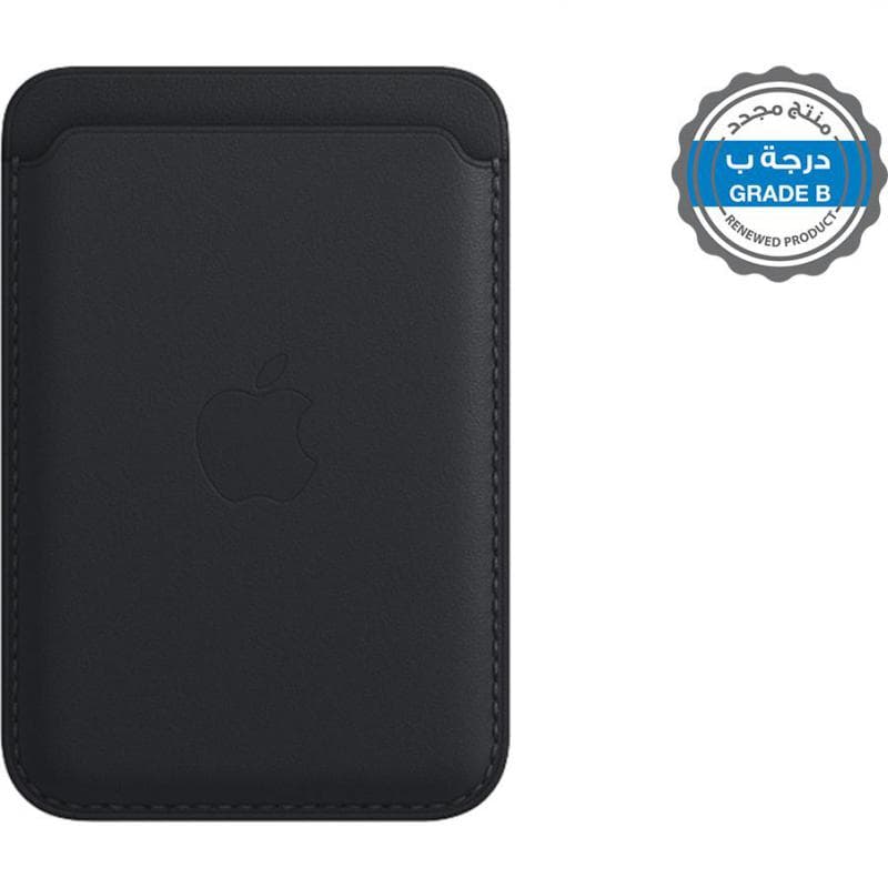 Renewed Grade B Apple Leather Wallet iPhone Leather with MagSafe Phone Wallet, for iPhone 13 Pro Max/iPhone 13 Pro/iPhone 13/iPhone 13 mini, Midnight