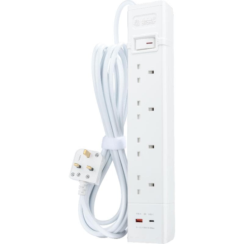 الفنار توصيلة كهرباء 4 1 منفذ 2 منافذ؛X USB/1X USB-C 3.00 م