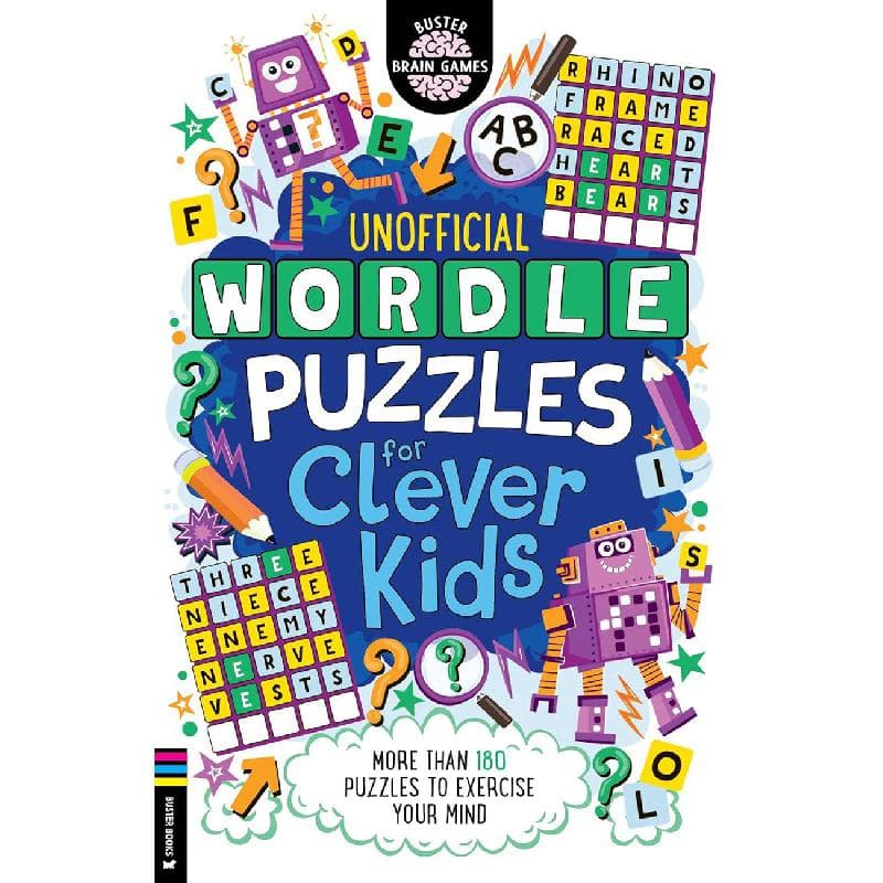 Unofficial Wordle Puzzles for Clever Kids (Buster Brain Games) - More than 180 Puzzles to Exercise Your Mind