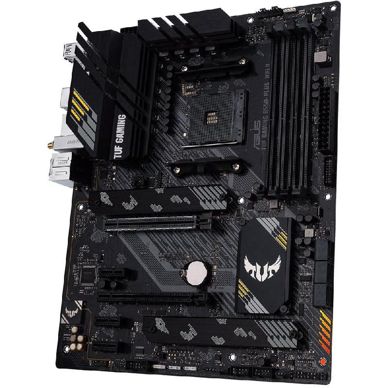 اسوس بلس B550 تي يو اف جيمينغ اللوحة الام متوافق مع معالجات AMD Ryzen 5000/4000 G-Series/3000 Series المكتبية B550 آيه أم دي آيه تي أكس DDR4 واي فاي