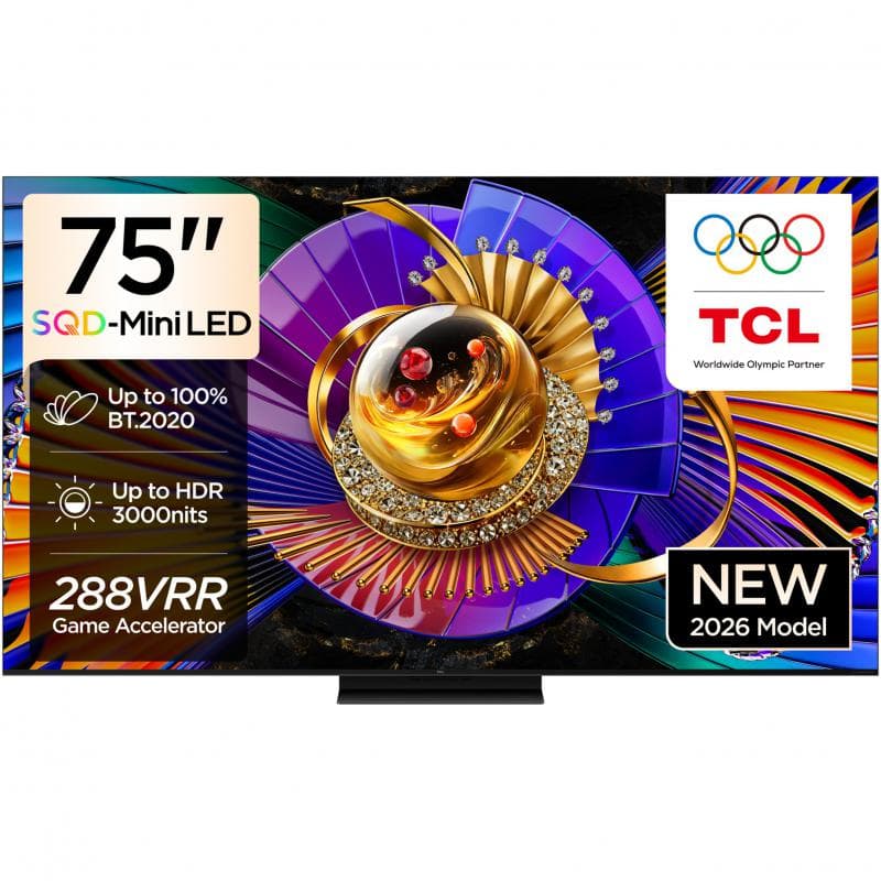 TCL 75" Smart TV
4K QD Mini-LED, 144 Hz, Black, C7L
