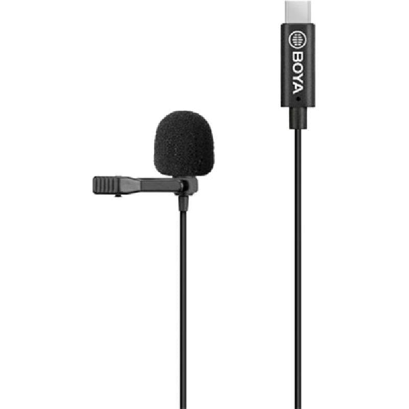 Boya BY-M3, USB-C Lavalier Microphone, Black