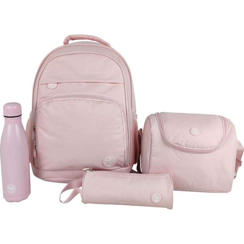 Atrium Solid 4-in-1 Backpack with Accessory, Pink