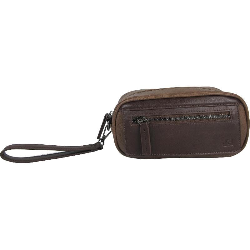 JB Clutch Bag, Brown