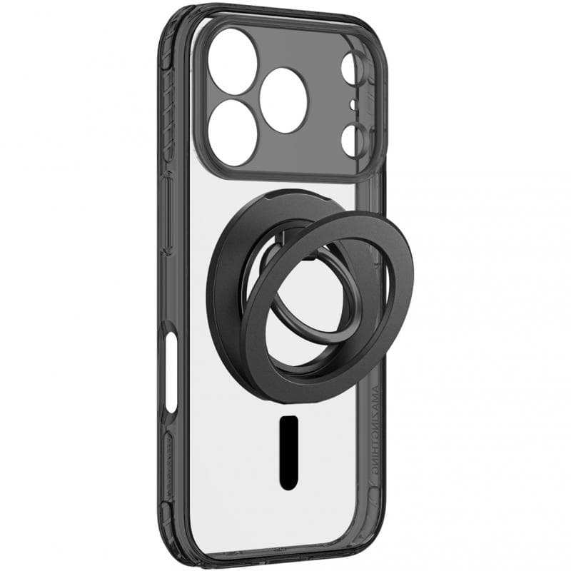 Amazing Thing TITAN Pro Lens Ring Set Back Cover Mobile Case with MagSafe, for iPhone 18 Pro Max, Black
