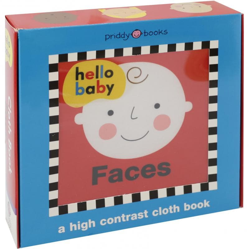 Hello Baby: Faces (Priddy Books) - A High Contrast Cloth Book
