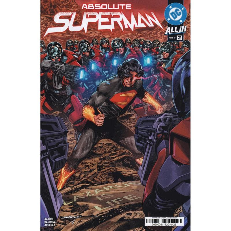 Absolute Superman #2: Last Dust of Krypton, Sun of Nothing (DC), Ages 13+ - Main Cover