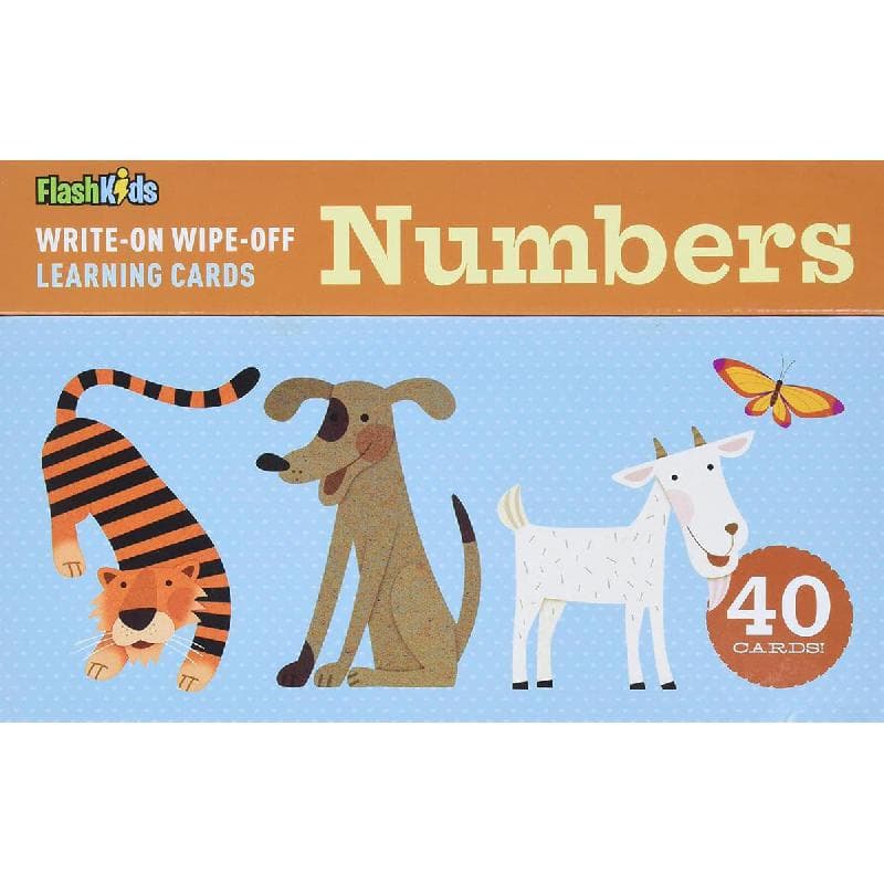 Flash Kids: Numbers (Write-On Wipe-Off Learning Cards) - with 40 Cards