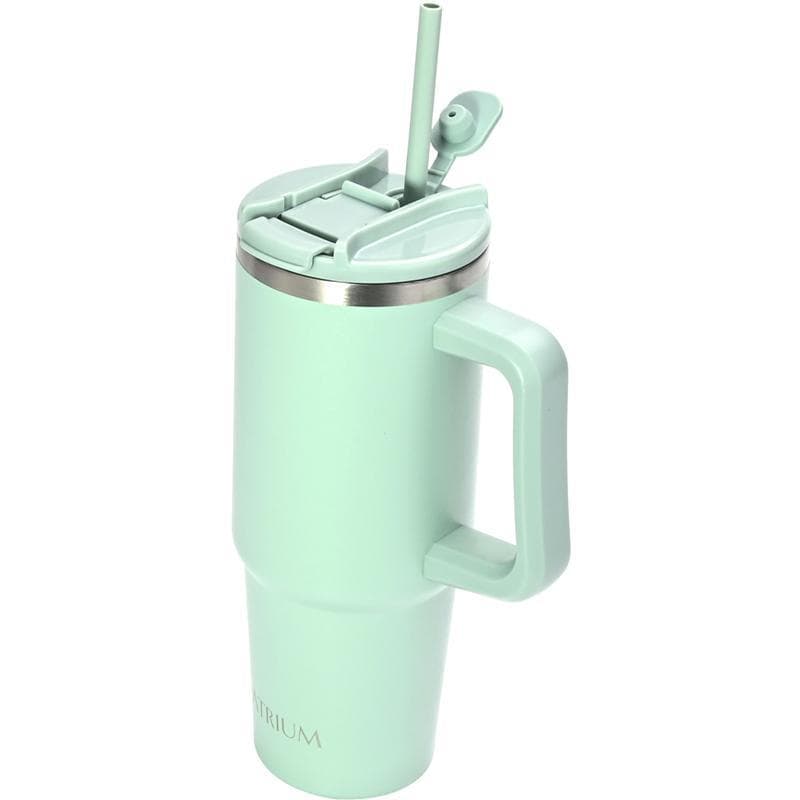 Atrium Tumbler, Stainless Steel Vacuum Tumbler, Hot/Cold, 900.00 ml ( 1.58 pt ), Teal Green