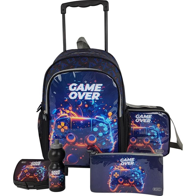 Roco Game Over Trolley Bag with Accessory, Green/Black