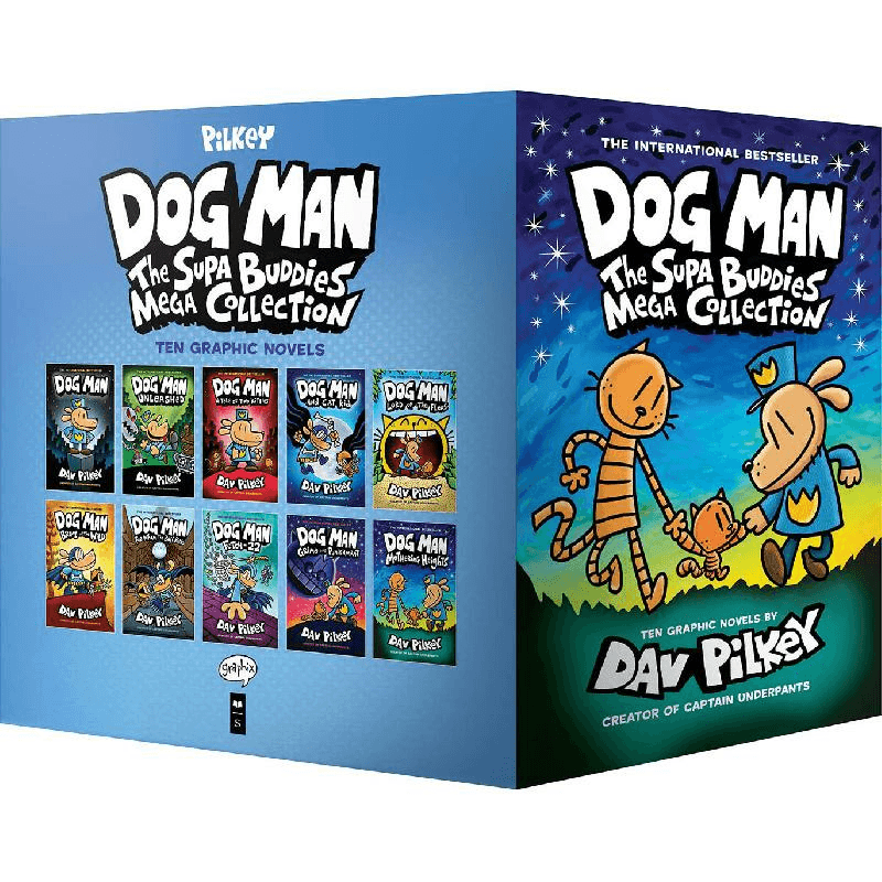 Dog Man: The Supa Buddies Mega Collection, Books 1-10 - Ten Graphic Novels
