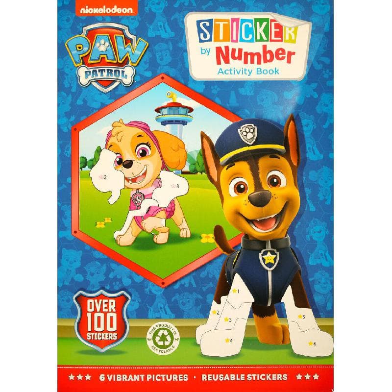 Nickelodeon PAW Patrol: Sticker by Number, Book 2 - Activity Book