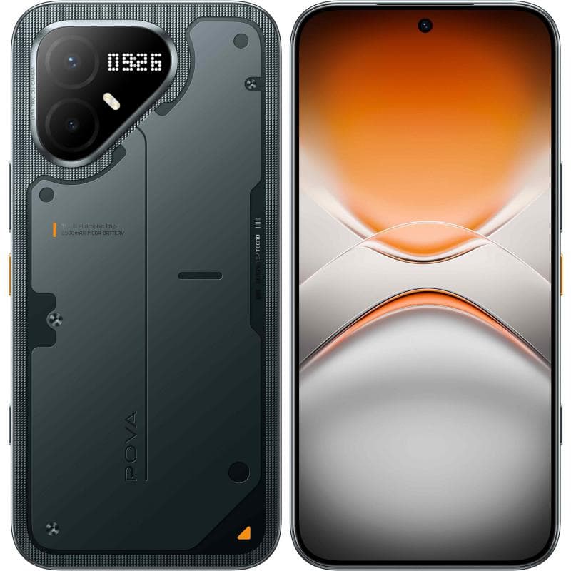 Tecno POVA 8 Pro 5G, 256 GB, 12 GB RAM, Graphite Black, 5G, MediaTek Dimensity 7400 Ultimate