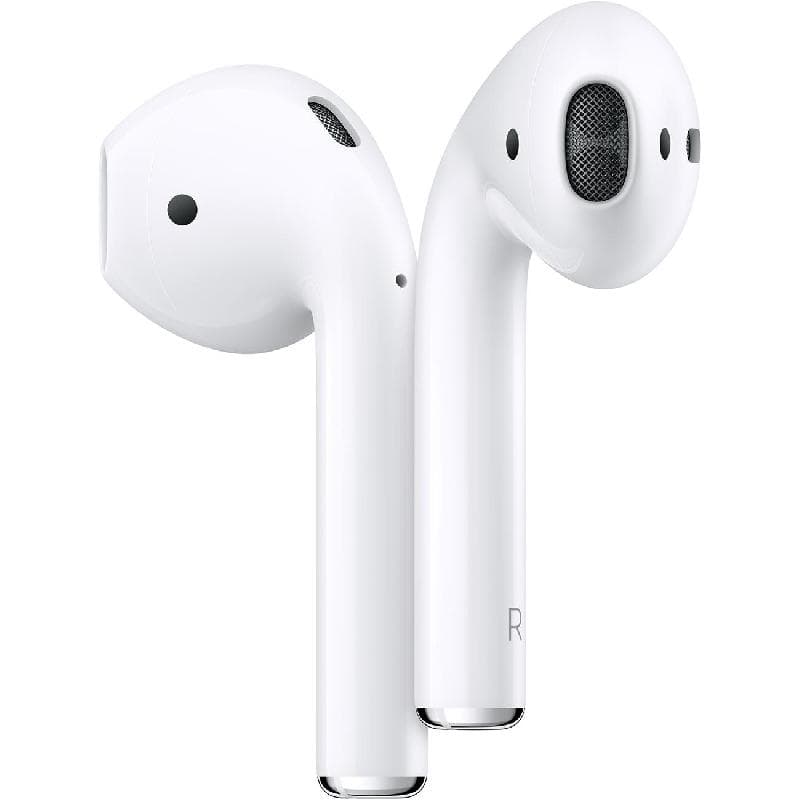 Apple AirPods 2nd Gen Earbuds, Bluetooth, Lightning, Built-in Microphone, White
