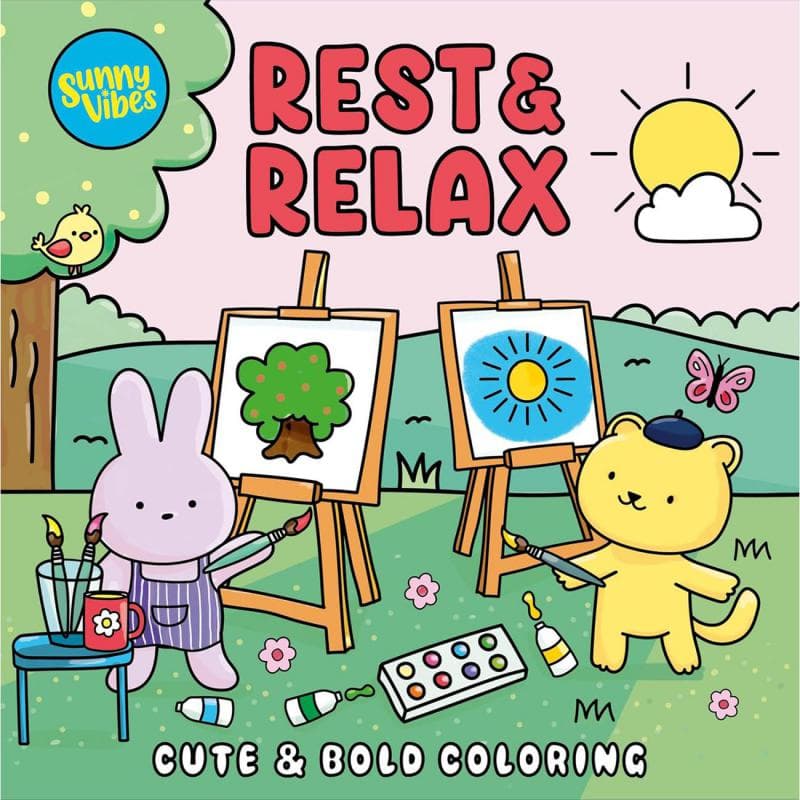 Rest & Relax (Sunny Vibes) - Cute & Bold Coloring