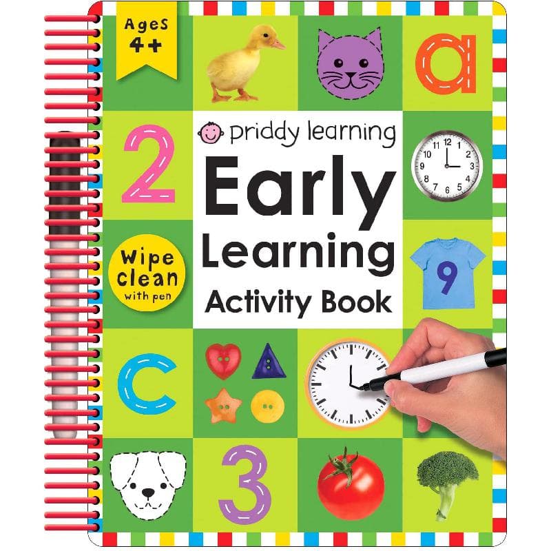 Wipe Clean: Early Learning Activity Book - Includes a Wipe-Clean Pen!