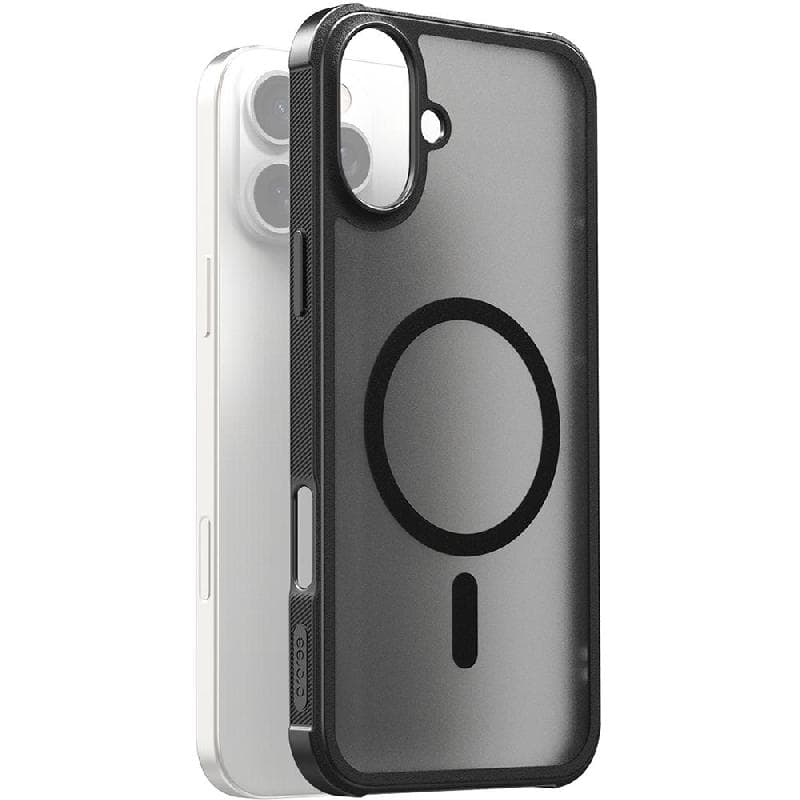 Araree DUPLE M ARMOR Back Cover Mobile Case with MagSafe, for iPhone 16 Pro Max, Black
