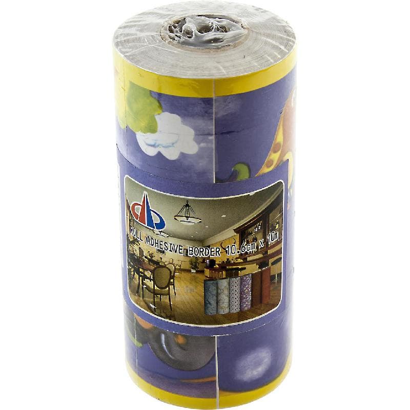 Adhesive Roll Border, Airplane/Car Pattern Foil 8732, Blue, 10.00 m ( 10.94 yd )X 10.60 cm ( 4.17 in )